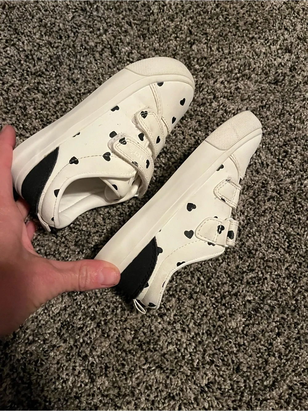 Carters girls Velcro shoes
